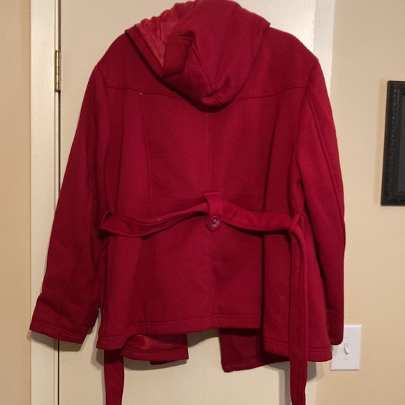 Red double breasted jacket coat New York Yoki - Picture 4 of 5